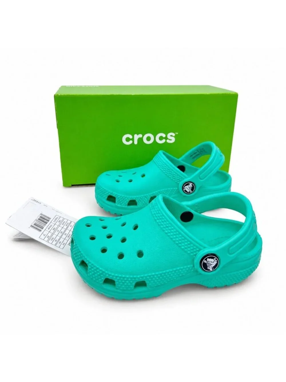 Crocs Classic Clog Lagoon Toddler Kids Slip-On Water Friendly Shoes Size C5